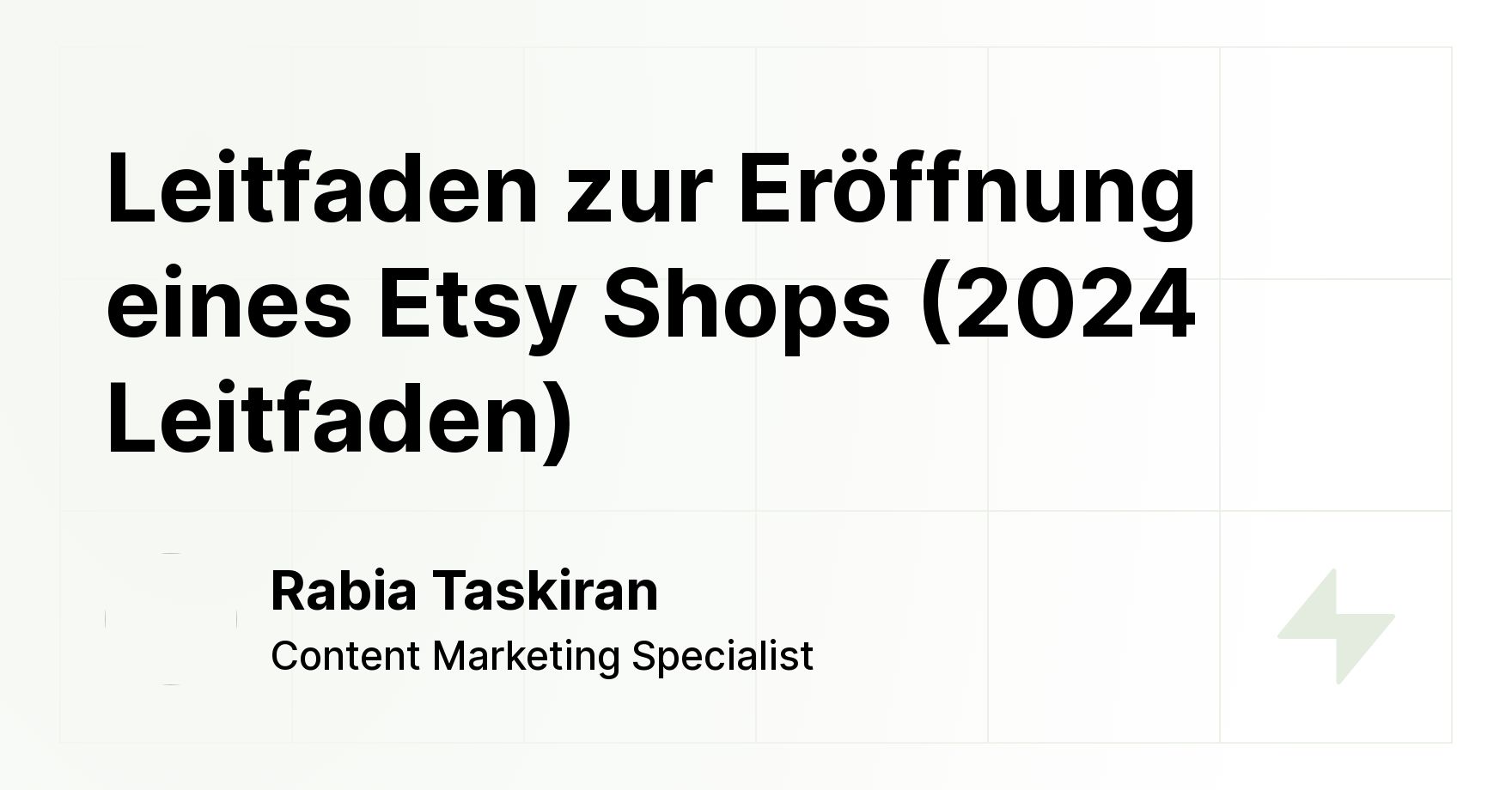 Leitfaden zur Eröffnung eines Etsy Shops (2024 Leitfaden) - ikas